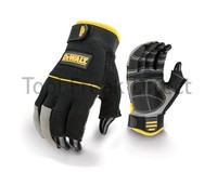 DeWalt synthetic leather work gloves safety black 3 Finger size large dpg24l