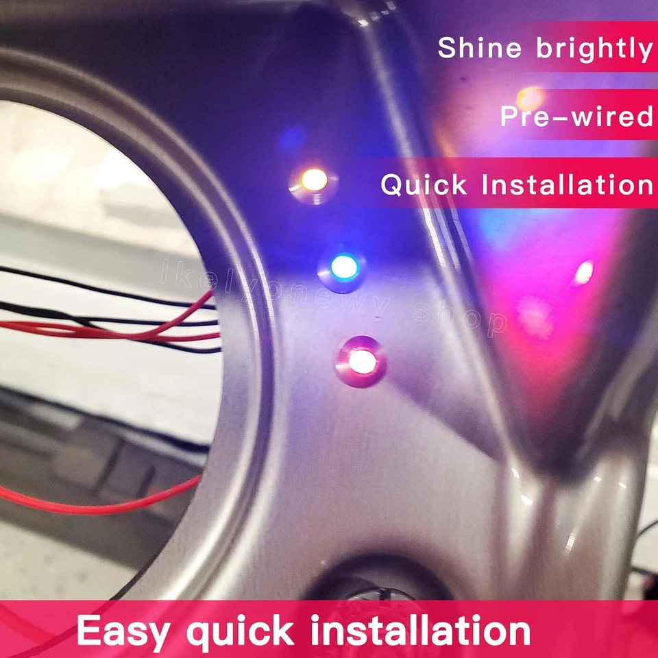 Led Metal Indicator Light 6MM Small12V Waterproof Signal Lamp 24 Volt Dash - Image 4 of 4