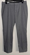 NWT Banana Republic Ryan Pants: Mid Rise Straight Leg Gray Stretch Women's 10