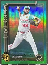 Randy Vasquez 2025 Topps Baseball Series 2 Green Holo Foil /99 #456