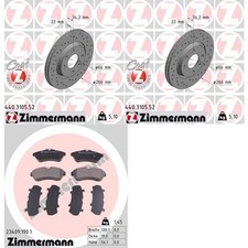 ZIMMERMANN BREMSSCHEIBEN + BELÄGE VORNE passend für CITROEN C2 C3 C3 PLURIEL