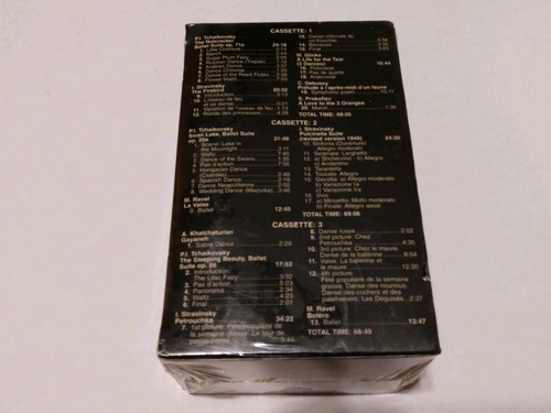 Tchaikovsky, Stravinsky (Various) "Ballet Classics" 3 New Cassette Tape Box Set - Foto 14 di 15