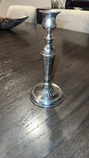 Vintage Viners Old Sheffield England Silver Plate Candlestick Hand Chased