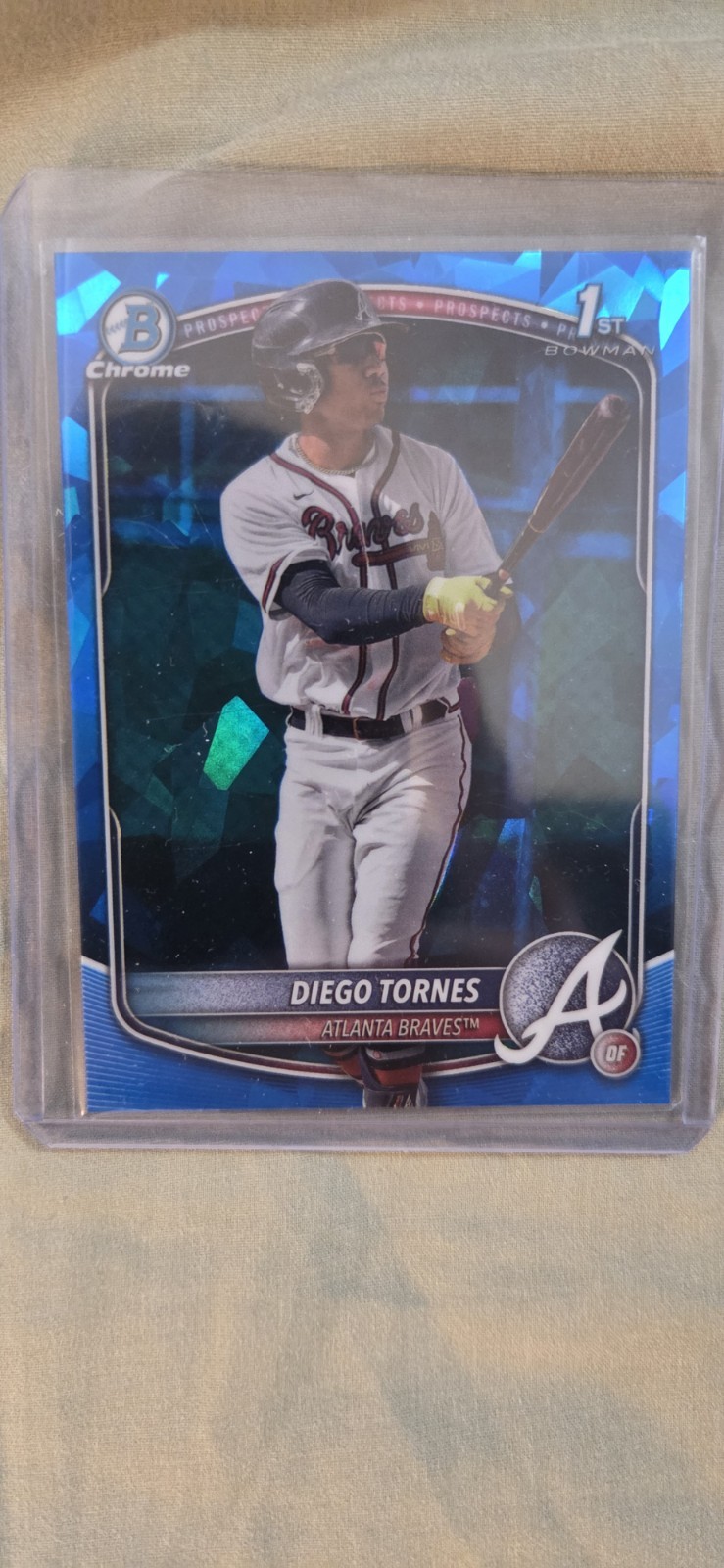 Diego Tornes #BCP-214 Braves 2025 Bowman Chrome Sapphire Bowman 1st