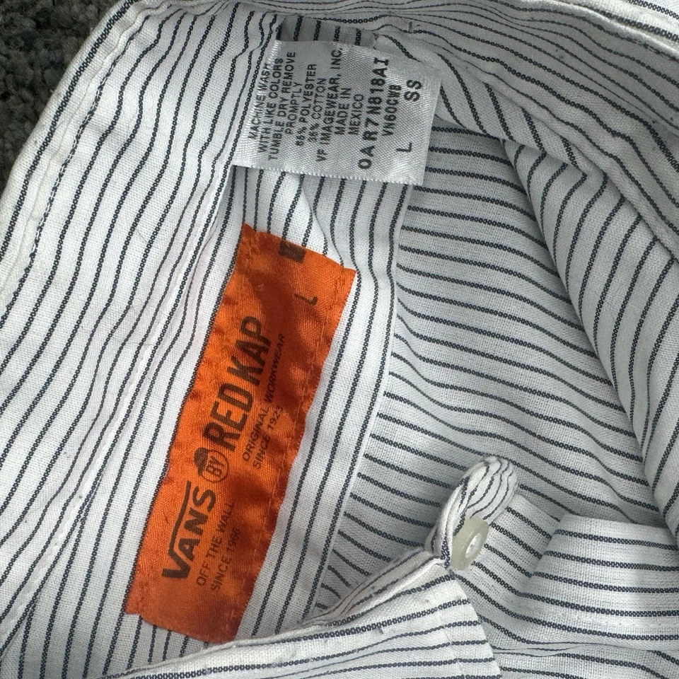 Vans x Suicidal Tendencies Red Kap Work Shirt Men’s Size L - Image 4 of 4