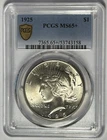 1925 PEACE DOLLAR PCGS MS 65+