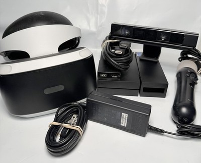Sony PlayStation 4 PS4 Virtual Reality VR Headset White Bundle CUH-ZVR1