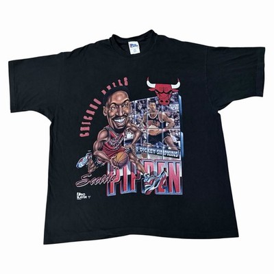 Vintage Pro Player Scottie Pippen Chicago Bulls T Shirt Mens XXL Caricature Rare
