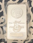 Morgan 5 Troy Ounce .999 Fine Silver Bar USA
