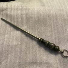 RH Forschner Vintage Wood Handle 10   inch Sharpening Steel Made In The USA