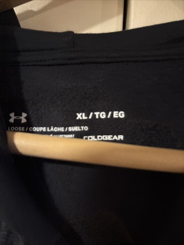 UNDER ARMOUR Rival Fleece Big Logo Black Hoodie XL or XLT 1357093 BRAND NEW - Picture 3 of 3