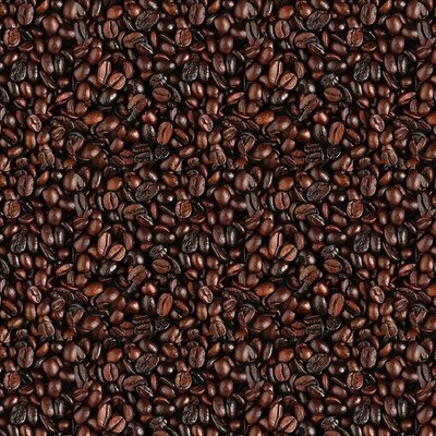 Bastelstoffe Kaffeebohnen 100% Baumwolle 140 cm breit Bastelstoff Material