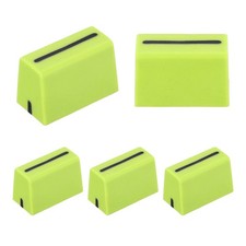 Universal Fader Knobs, Green Mixer Fader Caps Rubber for DJ Console, 5Pcs