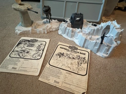 Star Wars Turret Probot & Imperial Attack Base Complete Vintage Kenner Playsets