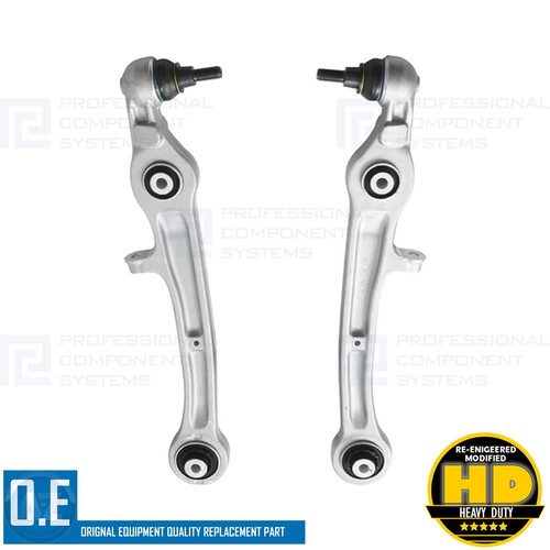 FOR BENTLEY GT GTC FLYING SPUR FRONT LOWER SUSPENSION WISHBONES ARMS STRAIGHT X2 - Picture 3 of 24