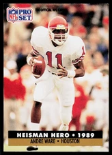 Andre Ware, 1991 Pro Set, #38, , Heisman Hero, Football Card