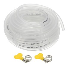 PVC Vinyl Tubing, 1 Pcs 3/16"ID x 1/4"OD Flexible Clear Plastic Tube, 33FT