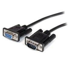 StarTech 0.5m Black Straight Through DB9 RS232 Serial Cable - M/F MXT10050CMBK 