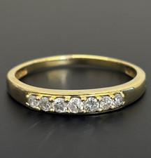 18ct 750 Yellow Gold 0.40ct Diamond Eternity Ring, Size Q 1/2, US 8.5