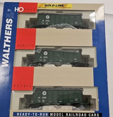 HO WALTHERS 932-37069   40' ORTNER AGGREGATE CAR 3 PK ALGOMA CENTRAL AC