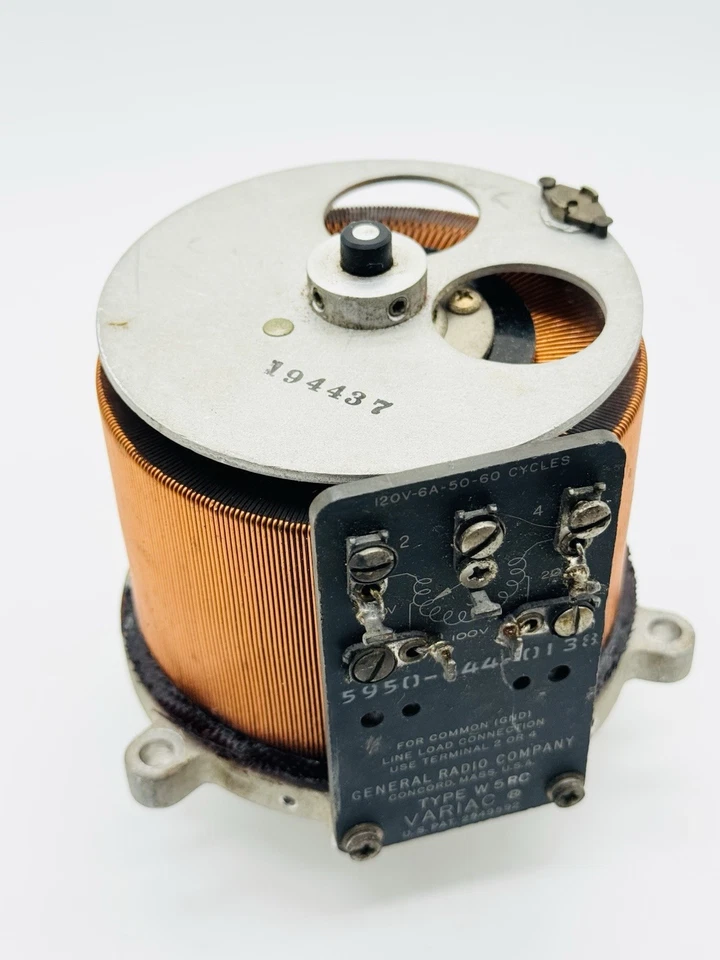 General Radio Company VARIAC TYPE W25RC 120V-6A - 50-60 CYCLES 194437 E5 - Image 2 of 4