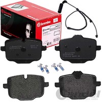Brembo BremsbelÄGe + Warnkontakt Hinten Passend FüR BMW 5Er F10 Limousine