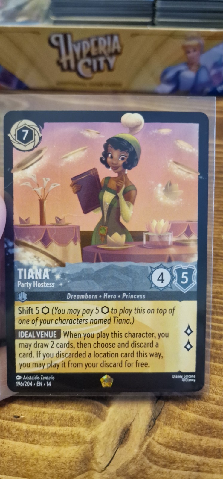 Tiana - Party Hostess 196/204 Legendary Hyperia City Disney Lorcana - IN HAND