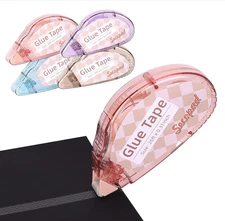 Scrapbook Double-Sided Tape Roller 4 Pack – 0.3in x 26ft, Crafts & Office Use