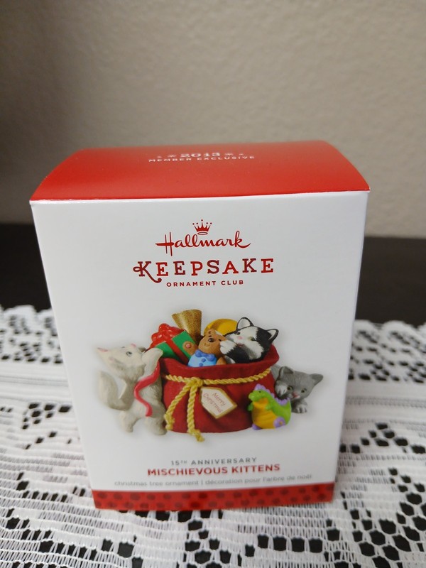 HALLMARK KEEPSAKE MISCHIEVOUS KITTENS 15TH ANNIVERSARY