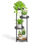 Blumenständer 4 Etagen Metall Hochregal Außen Innen