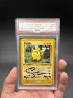 1999 Pikachu Jungle First Edition W SARAH NATOCHENNY Stamped Psa 7/auto 9