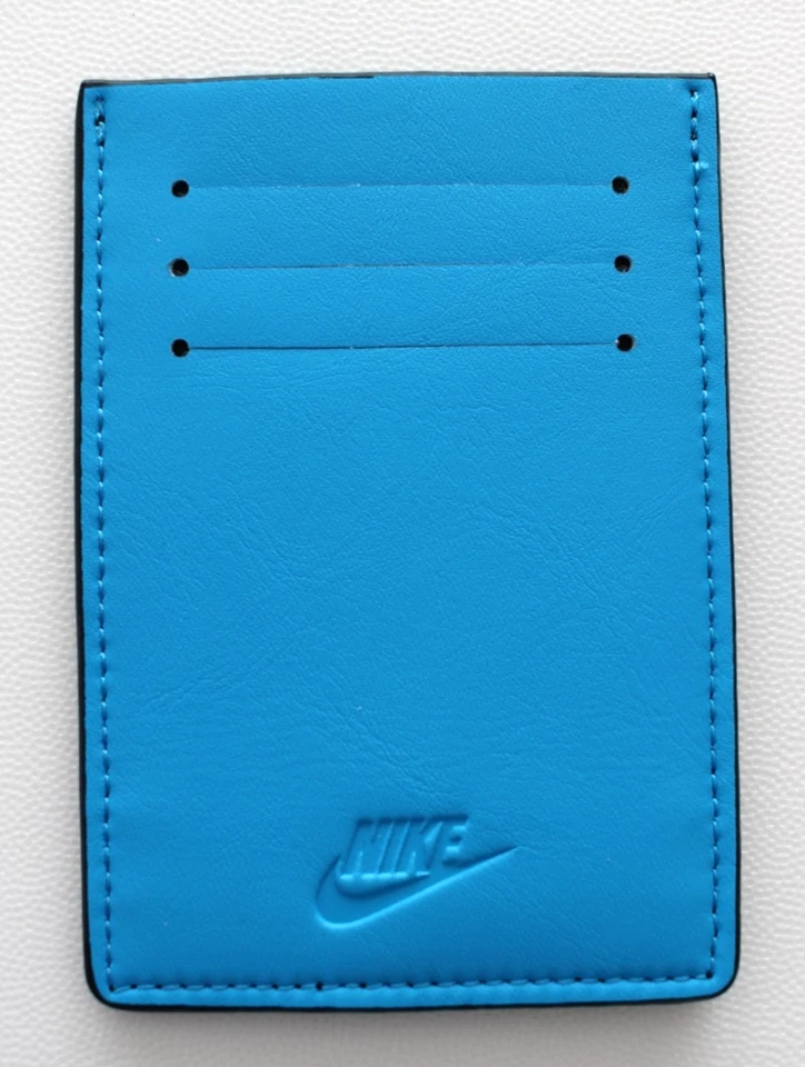Nike Icon Air Max 90 Tarjetas Billetera Adulto Delgada Blanca/Gris Niebla/Láser Azul Foto 2 de 4