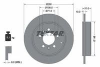 2X Textar Bremsscheibe 92112000 FüR Peugeot