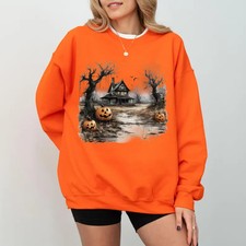 Haunted Village Halloween Sweatshirt