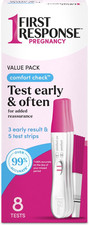 Comfort Check Pregnancy Test, 8 Count, Pink  White