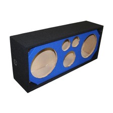 Deejay Led D10T2H1BRBLUE Dual 10" Woofer Enclosure with Horn and Tweeters