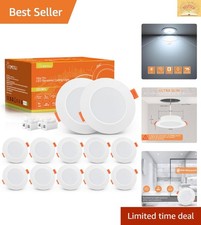 Energieeffiziente LED Einbaustrahler 5W,  für Bad und Wohnräume, 10er Set