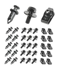 35PCS Car Engine Under Cover Splash Shield Guard Body Bolts Screws,Skid Plate