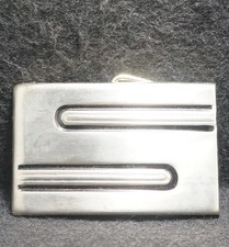 WI07133 REALLY NICE VINTAGE 1970s ABSTRACT UNISEX FASHION ARTWORK BELT BUCKLE