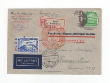 1932 Dt. Reich Zeppelin Brief der 9. SAF gute Frankatur Mi 423, 468 Sieger 195Aa