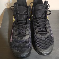 Nike LeBron Mens Black/Gold/Purple Mesh Low T...