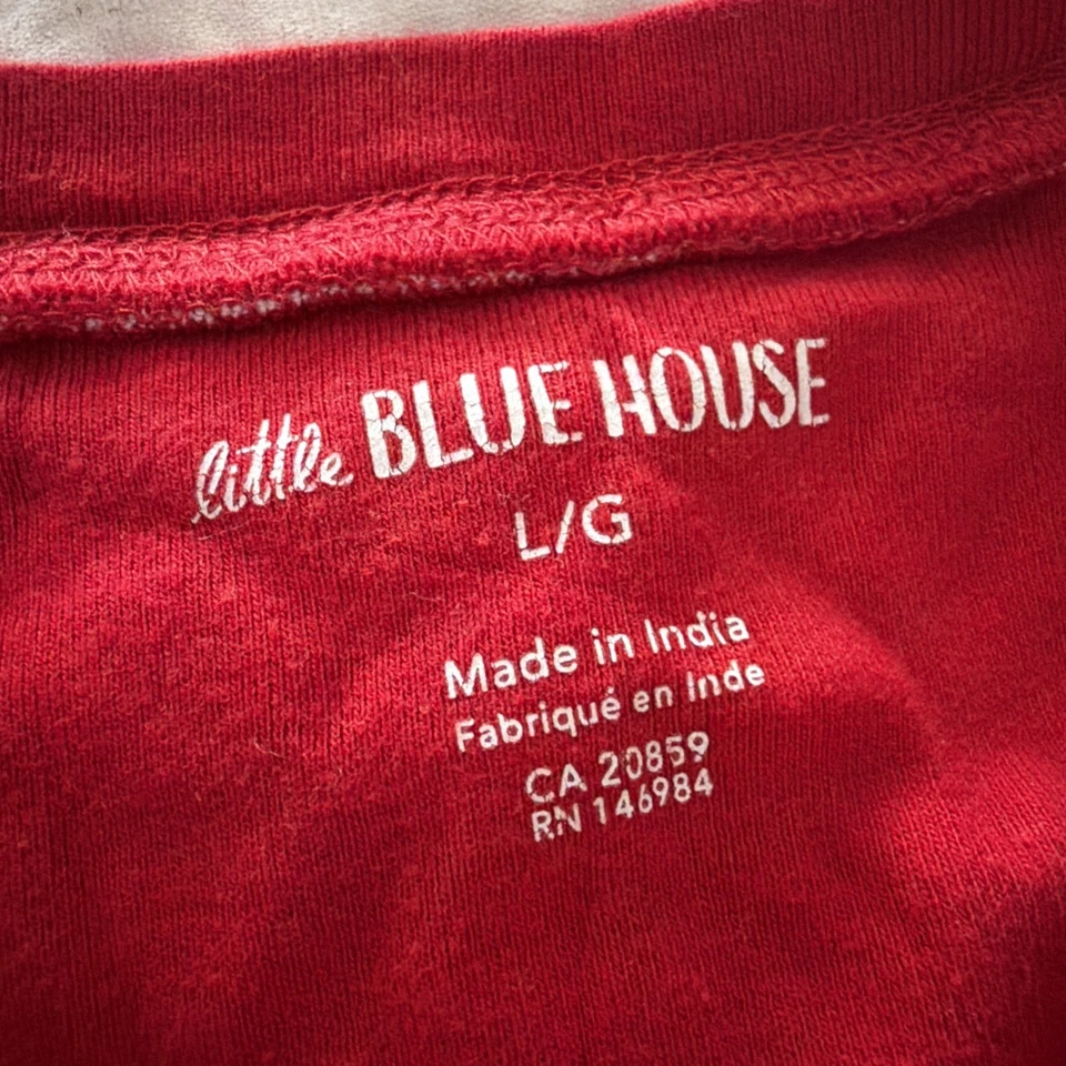 Juego de pijama Hatley Little Blue House Canadá hoja de arce adulto talla L una pieza Foto 4 de 4