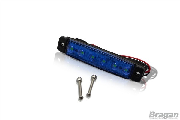 12V/24V Doppelt Blau Super Slim LED Marker Licht Volt Lkw AnhäNger Van 4X4-image