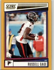 2022 Score Russell Gage Gold #38 Atlanta Falcons
