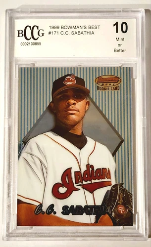 1999 Bowman's Best Baseball C.C. CC Sabathia Rookie RC bccg 10 mint or better