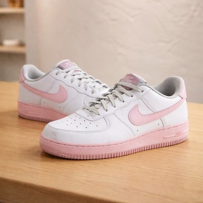 Nike Air Force 1 Low White Pink Foam Shoes CT3839-107 Grade School GS Size 6.5Y