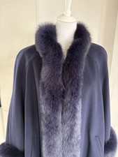 Wie Neu Luxus Vintage Designermantel Echtpelz Wolle/angora 38 made in Germany