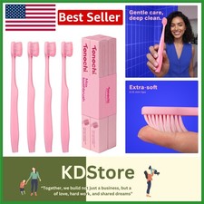 Extra Soft Sensitive Gums Toothbrush 4-Pack   Wide Head, Ergonomic Handle