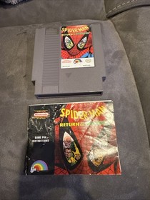 Spider-Man Return Of The Sinister Six Cartucho de Juego y Manual Juego Nintendo Nes