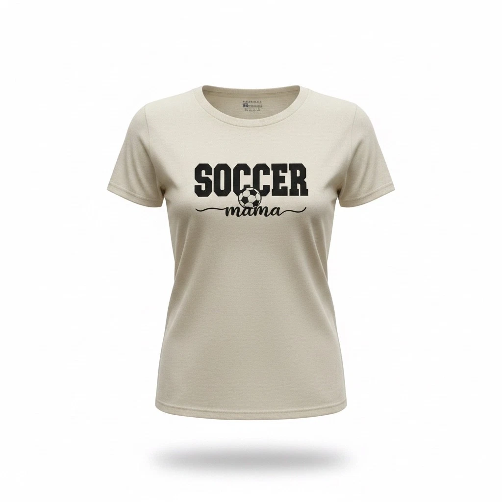 Soccer Mama T-Shirt Aesthetic Graphic Tee Soccer Mom Sideline Apparel Womens Top